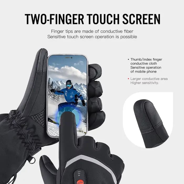 Gants chauffants électriques Moto hiver