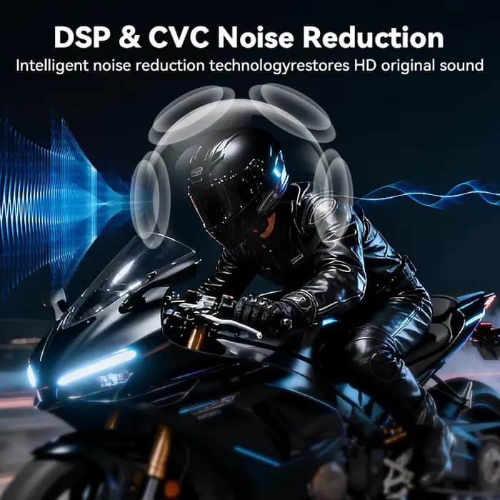 Casque de moto avec commandes vocales