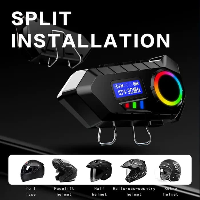 Casque de moto sans fil