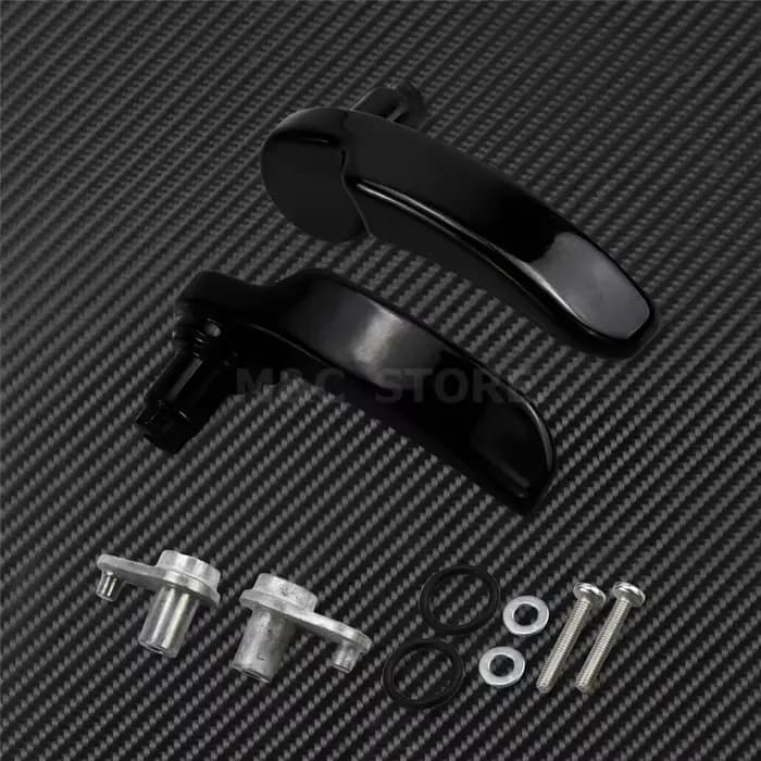 Lève-couvercle de sacoche de moto en aluminium noir