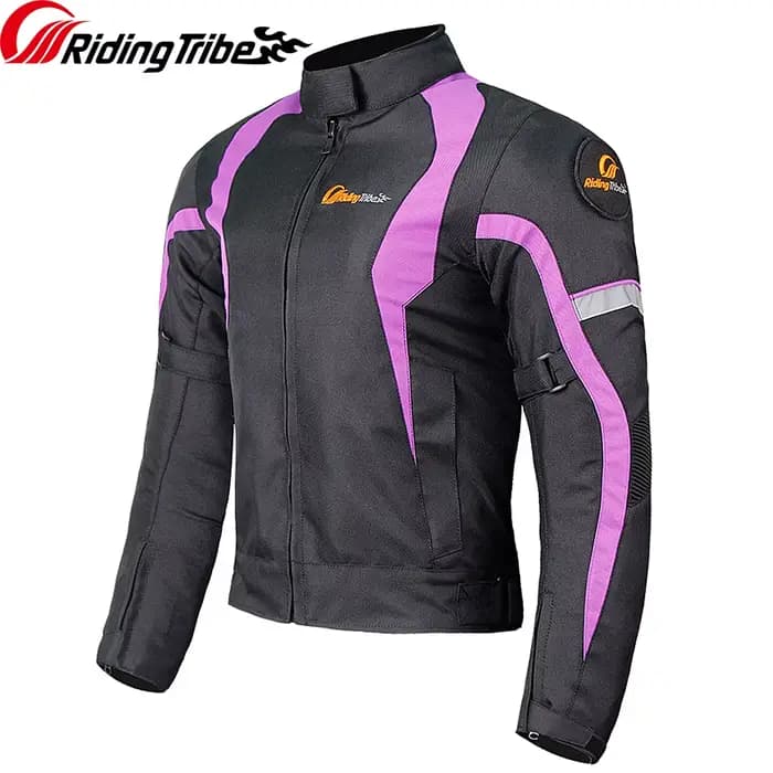 Femme moto veste d'hiver thermique coupe-vent vêtements corps équitation manteau de sécurité coussinets de protection intégrés et doublure chaude JK-64
