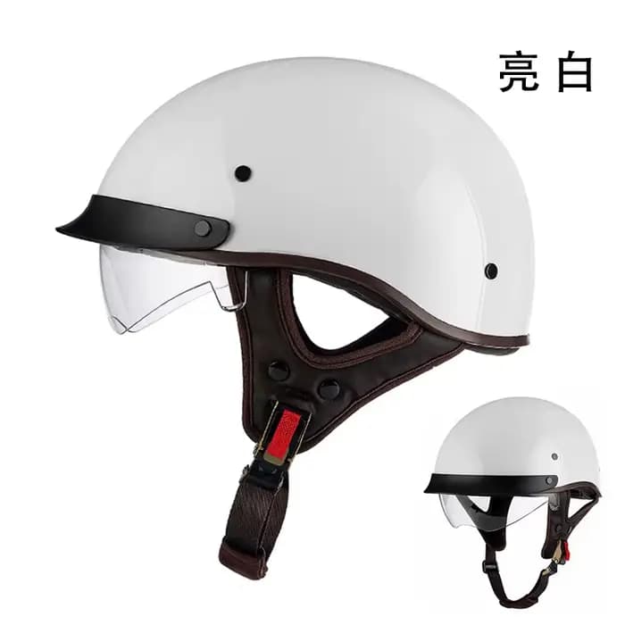 Casque de moto demi-coque classique allemand