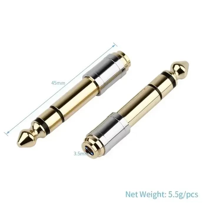 Adaptateur Audio Jack 3.5 à 6.35, Connecteur Mâle Femelle Abrters 6.5mm 3.5mm, Prise Téléphone Sauna 6.3mm, Électronique Grand public 6.5