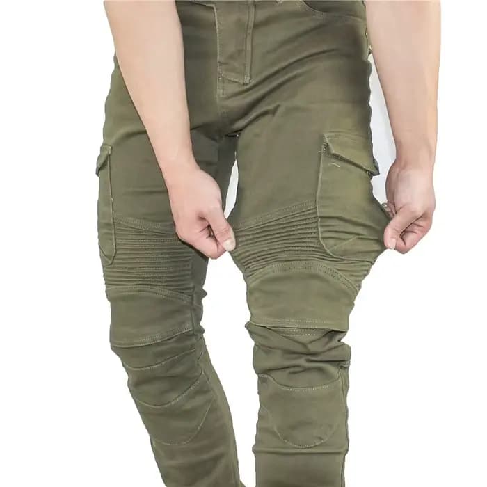 Jean moto pantalons Motocicleta Hombre