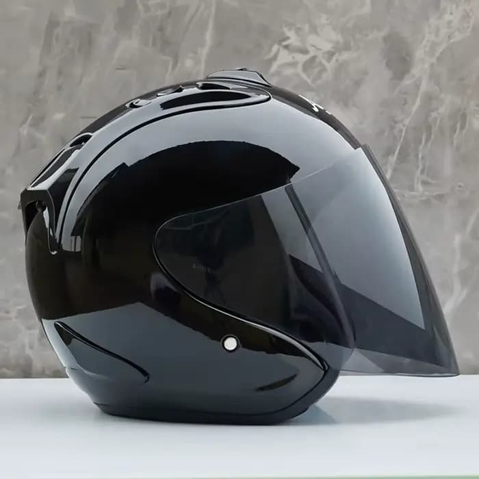 Ram-4-Casque de Moto Noir Brcorporelle