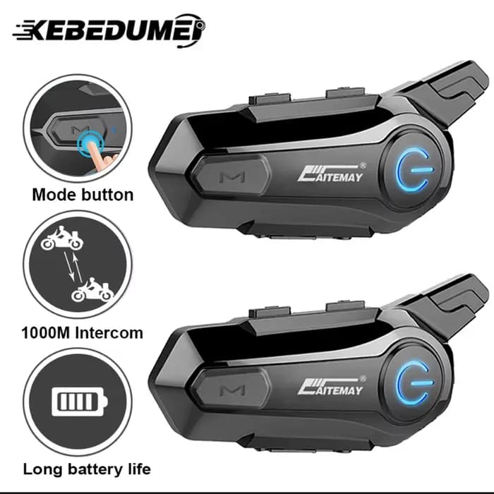 Intercom Bluetooth pour casque de moto X1 Plus pour 2 motards