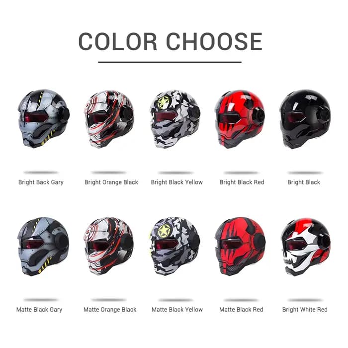HEROBIKER Vintage rétro casque Moto