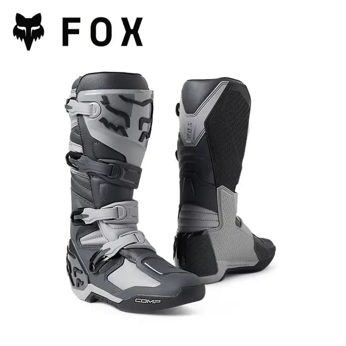 FOX RACING COMP X Bottes tout-terrain de motocross Chaussures durables de qualité professionnelle construites pour les séances et la course sur piste de moto