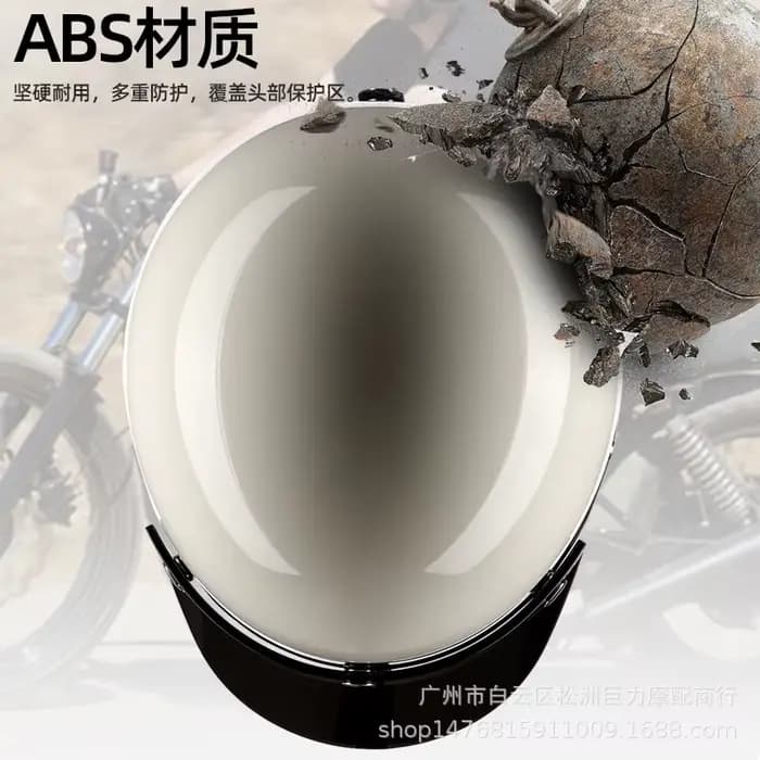 Casque de moto rétro japonais