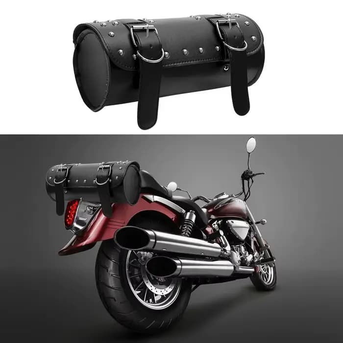 Sac à dos de Moto, sac de selle en cuir PU