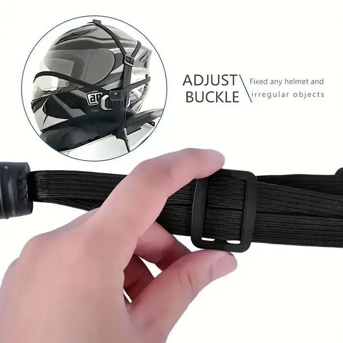 1 pièce - Sacoche élastique pour moto avec crochet de sécurité - Polyvalente pour le transport de casque et équipement en maille - Durable et élégante pour les trajets quotidiens