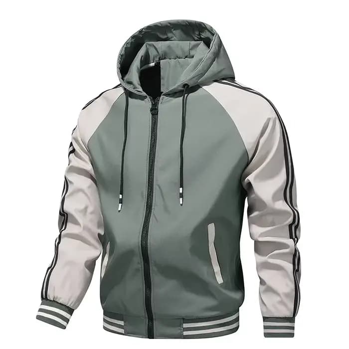 Veste de moto rayée haute performance pour hommes
