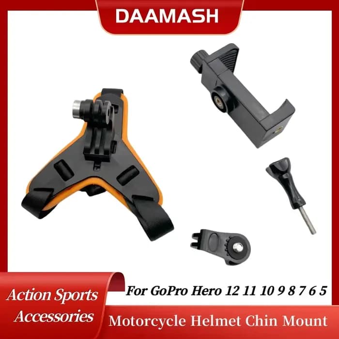 Support de ruisseau de casque de moto pour GoPro