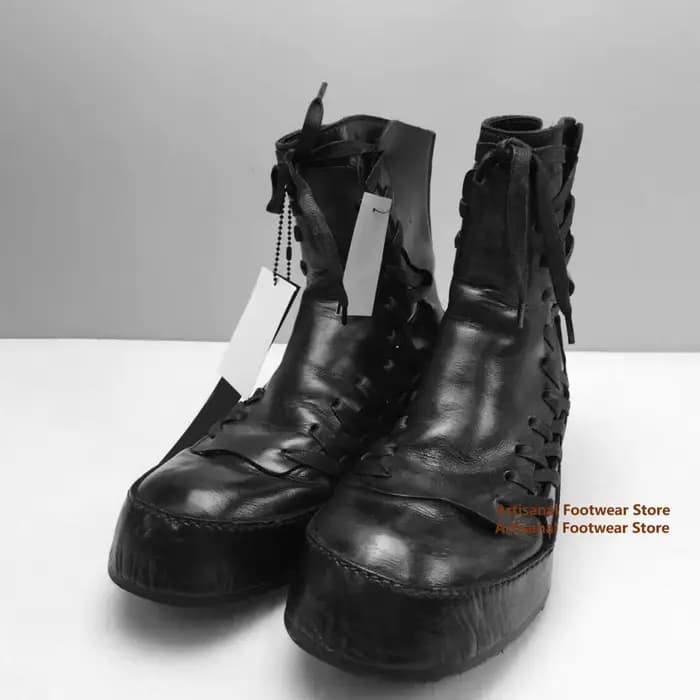 Bottes de moto à nouer en croix