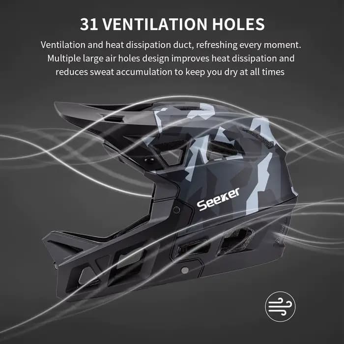 Casque de VTT SEEKER intégral tout-terrain pour la descente