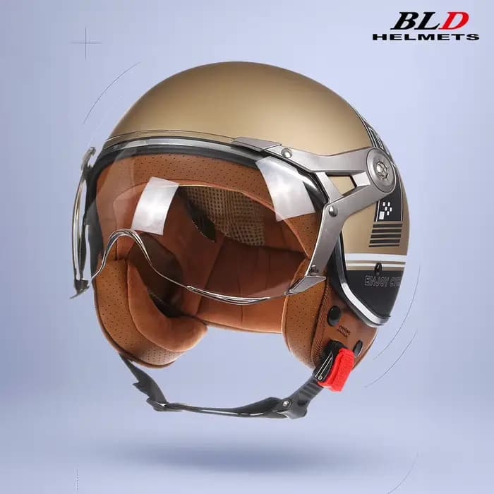 BLD Casco moto rétro casque