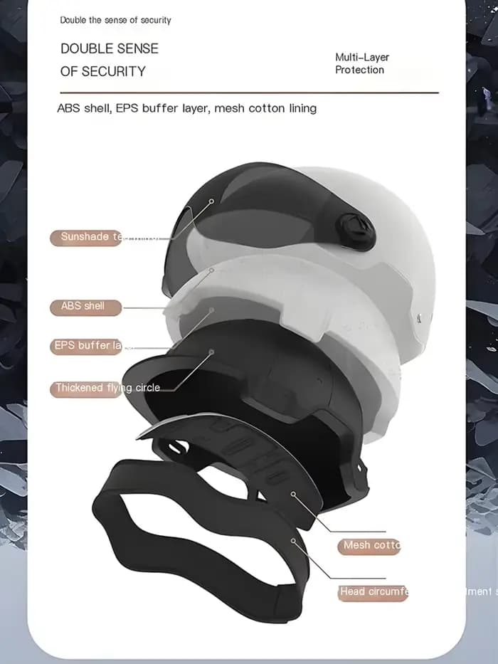 Casque de moto pour vélo électrique