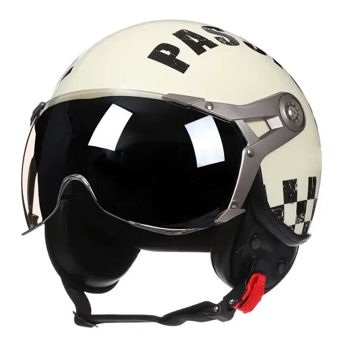 Casque ouvert rétro approuvé DOT ECE