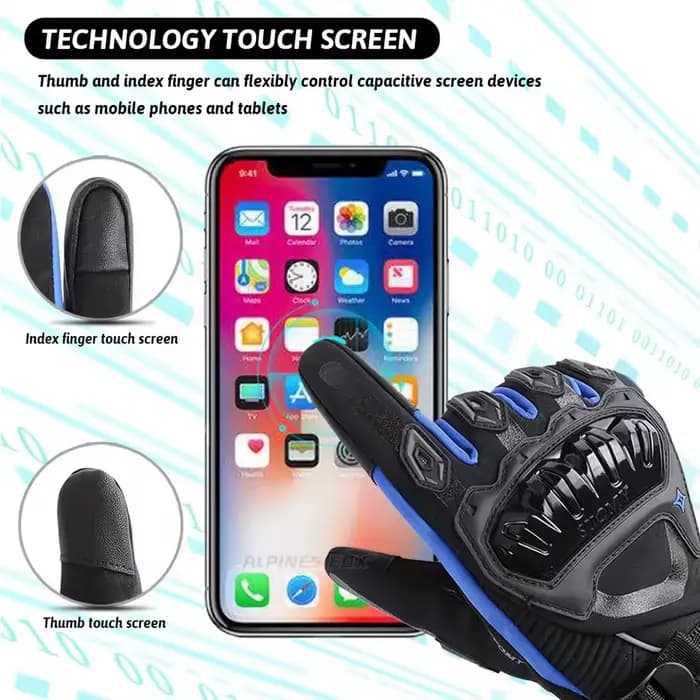 Gants de Moto chauds et imperméables d'hiver pour le cyclisme/course tout-terrain/vélo