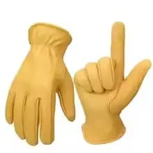 Gants de protection rétro en cuir de cerf pour la conduite