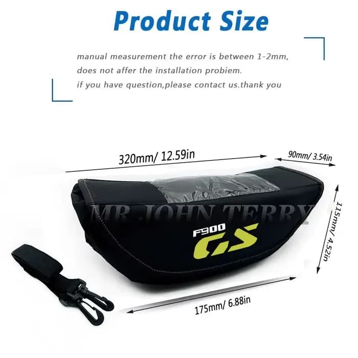 Sac de rangement pour guidon de moto