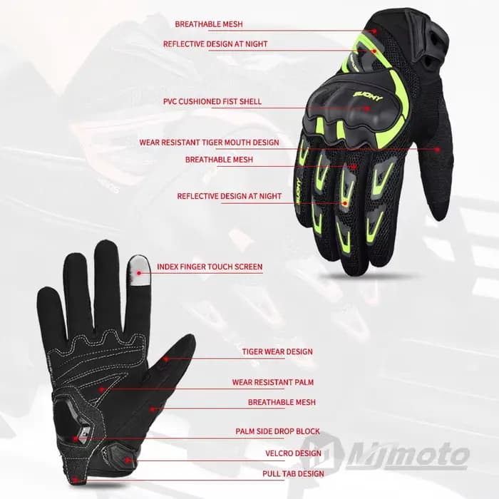 Suomy gants de Moto été maille respirant