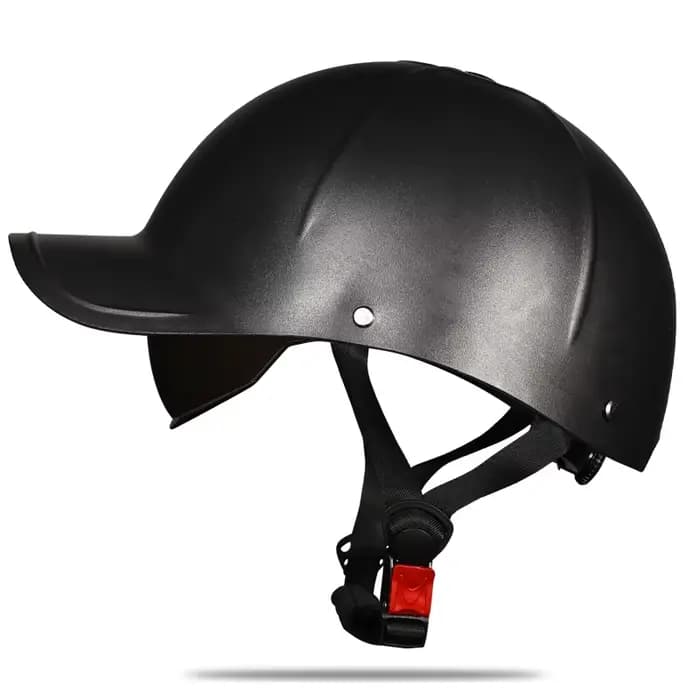Demi-casque de moto rétro unisexe