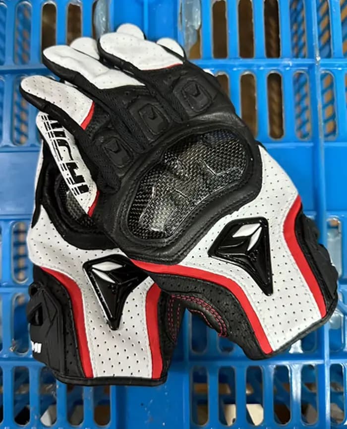 Gants de Moto en cuir véritable pour hommes