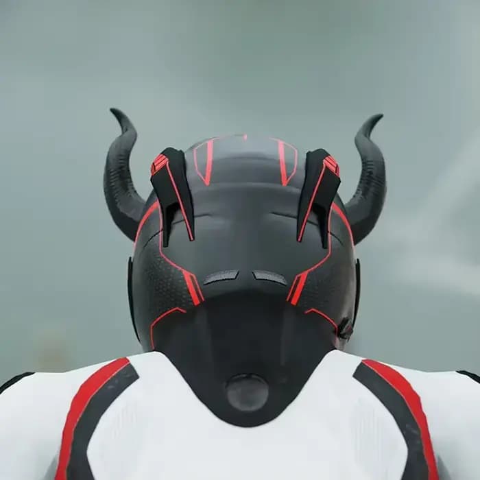 Décoration de casque électrique de moto