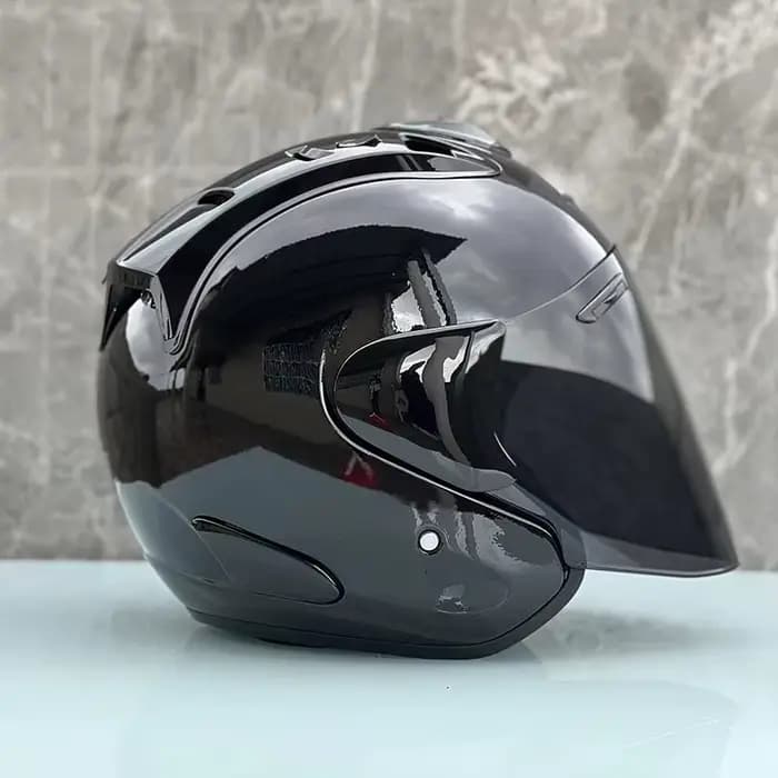Ram5 noir brillant demi-casque hommes et femmes moto tout-terrain casque d'été descente course montagne croix Casco Capacete
