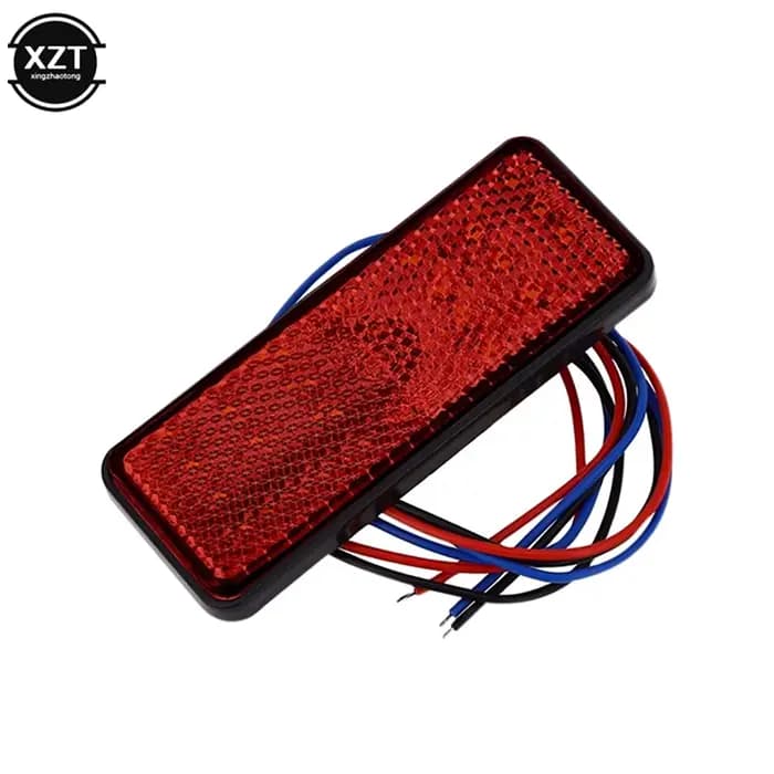 Réflecteur réfléchissant rectangulaire pour moto