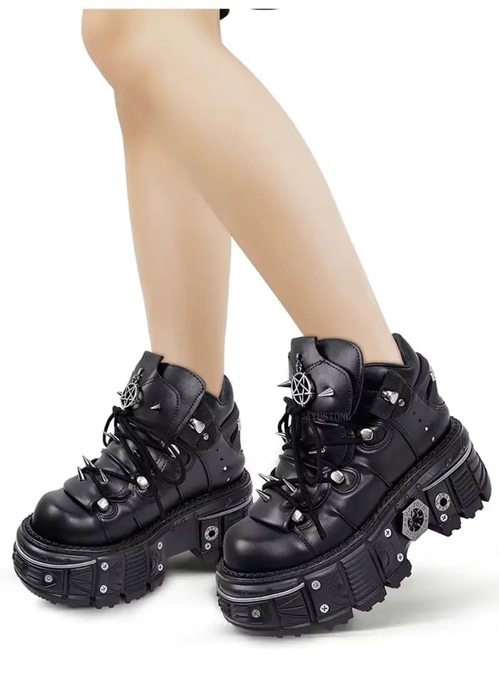 Bottines gothiques rock