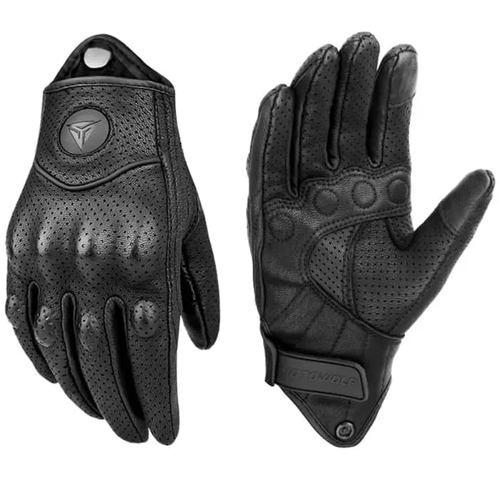 Gants de Moto en Cuir et Carbone pour Homme et Femme