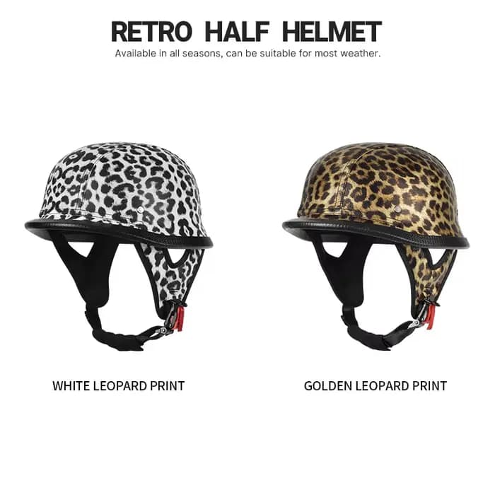 Casque demi-face homologué DOT