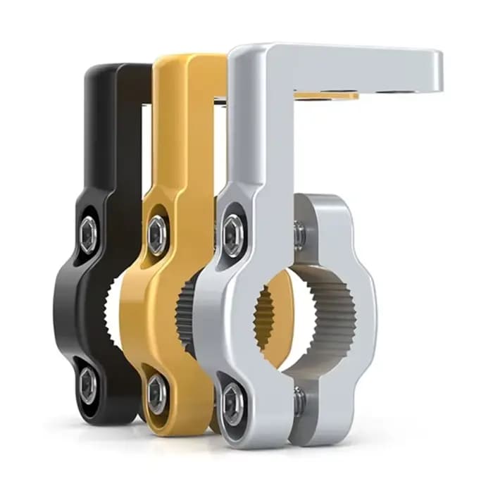 Support de guidon de moto en aluminium