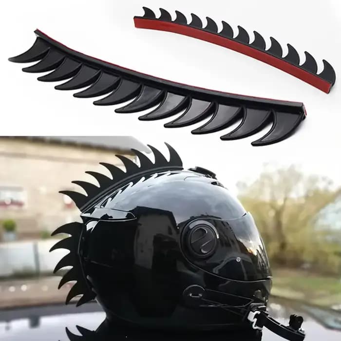 Casque de Motocross en Caoutchouc avec Pointes Mohawks