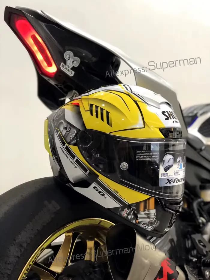 Casque De moto intégral X-14 X14 jaune HA RIM 1