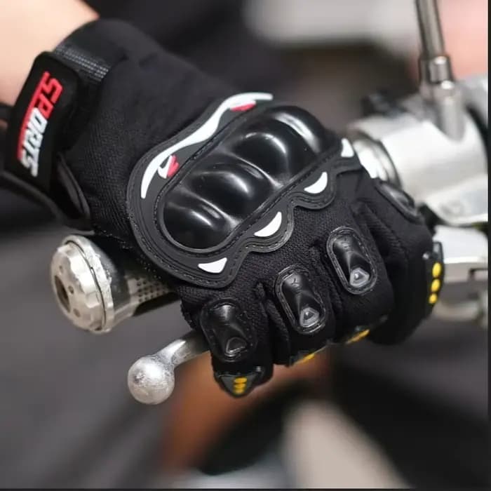 Gants de moto de protection des doigts complets
