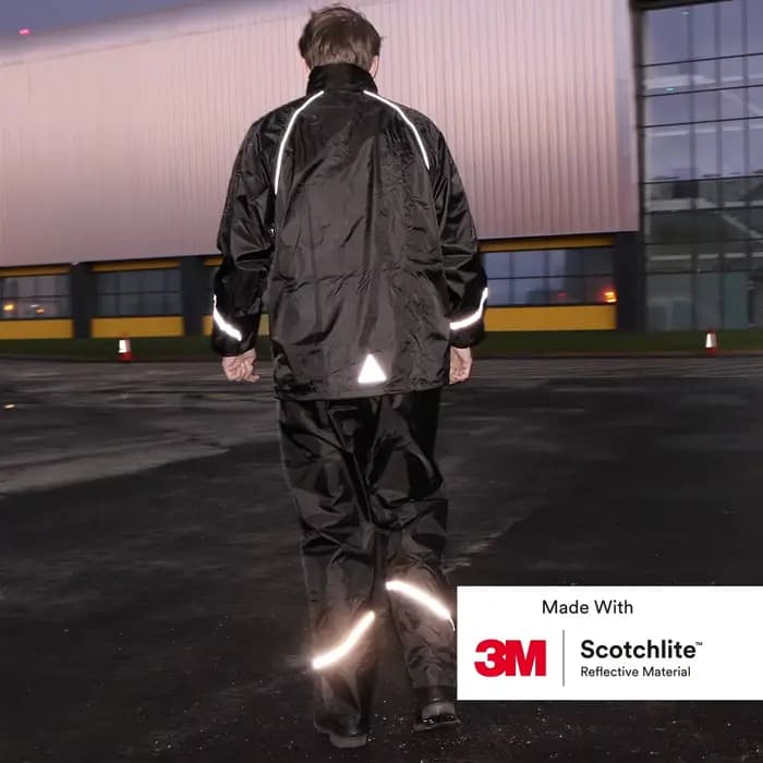 Salzmann Combinaison de pluie - Hydrofuge et coupe-vent - Fabriquée avec 3M Scotchlite