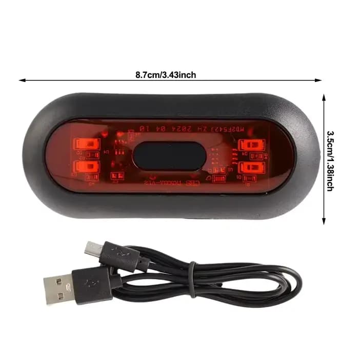 Feu stop étanche pour casque de moto