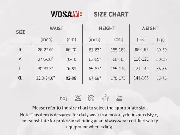 Pantalon de moto WOSAWE pour femme