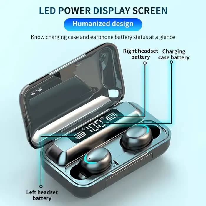 TWS écouteur Bluetooth 5.0 casque sans fil HiFi stéréo sport étanche écouteurs casque avec micro mains libres pour iPhone Xiaomi