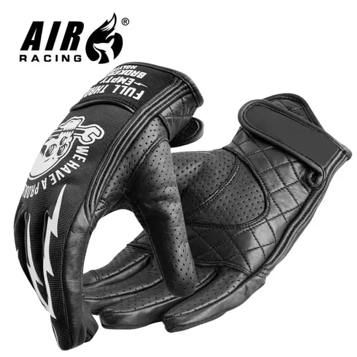Gants de moto gants de moto course longue coque dure gants d'équitation en cuir gants épais respirants