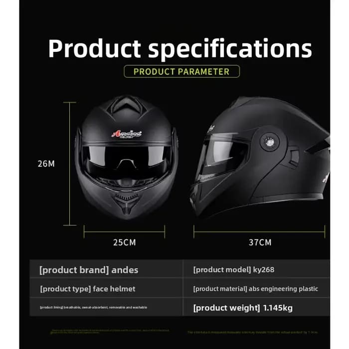 Casques de Moto universels Double visières casque rabattable modulaire
