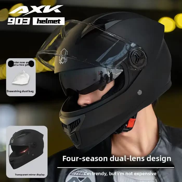 Casque de moto, casques de course, cascos para moto, sécurité, casque de sport unisexe pour moto, casque intégral, hiver, chaud, casco moto