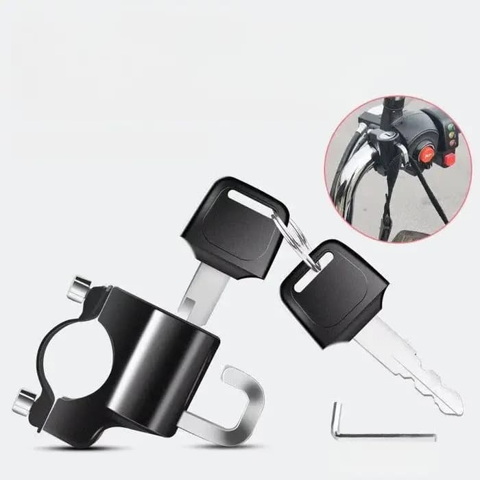 Verrou de casque antivol pour guidon