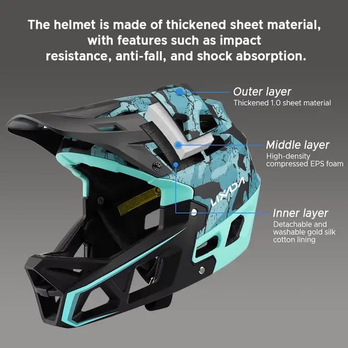 Casque de VTT intégral pour adultes
