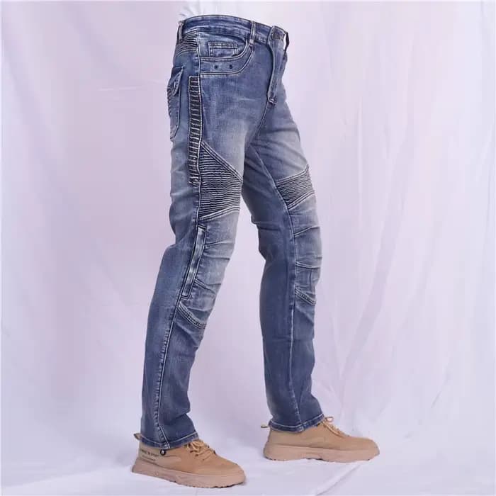 KV04 Kevlar dans le genou Moto jean pantalon