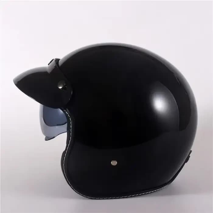 ECE casque de Moto visage ouvert lentille foncée avec bord solaire hommes femmes été Scooter