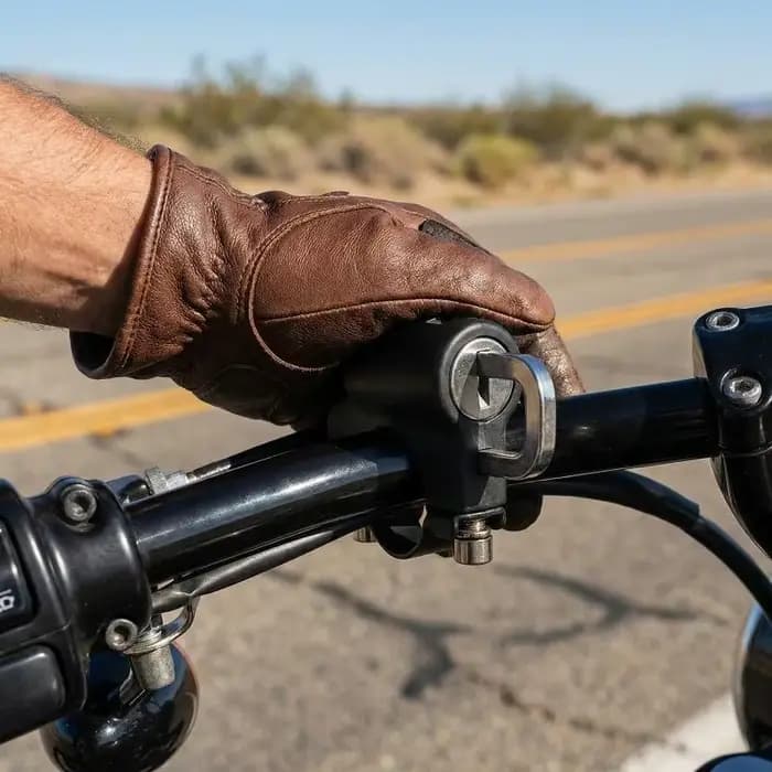 Verrou de casque antivol pour guidon